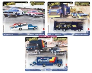 JUEGO DE 3 TRANSPORTE HOT WHEELS 2024 CAR CULTURE TEAM PLYMOUTH FIAT (PEDIDO ANTICIPADO) - Imagen 1 de 1
