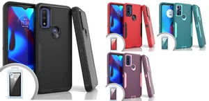 For Motorola Moto G Go XT2163-7 Slim Tough Hybrid Case Cell Phone Cover - Picture 1 of 4