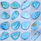 WHOLESALE LOT TOP NATURAL BLUE LARIMAR PEAR RECTANGLE CABOCHON AAA GEMSTONE FX-