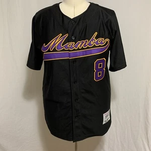 Headgear Classics Baseball Jersey Kobe Bryant Black Mamba #24 #8 Mens L - Picture 1 of 10