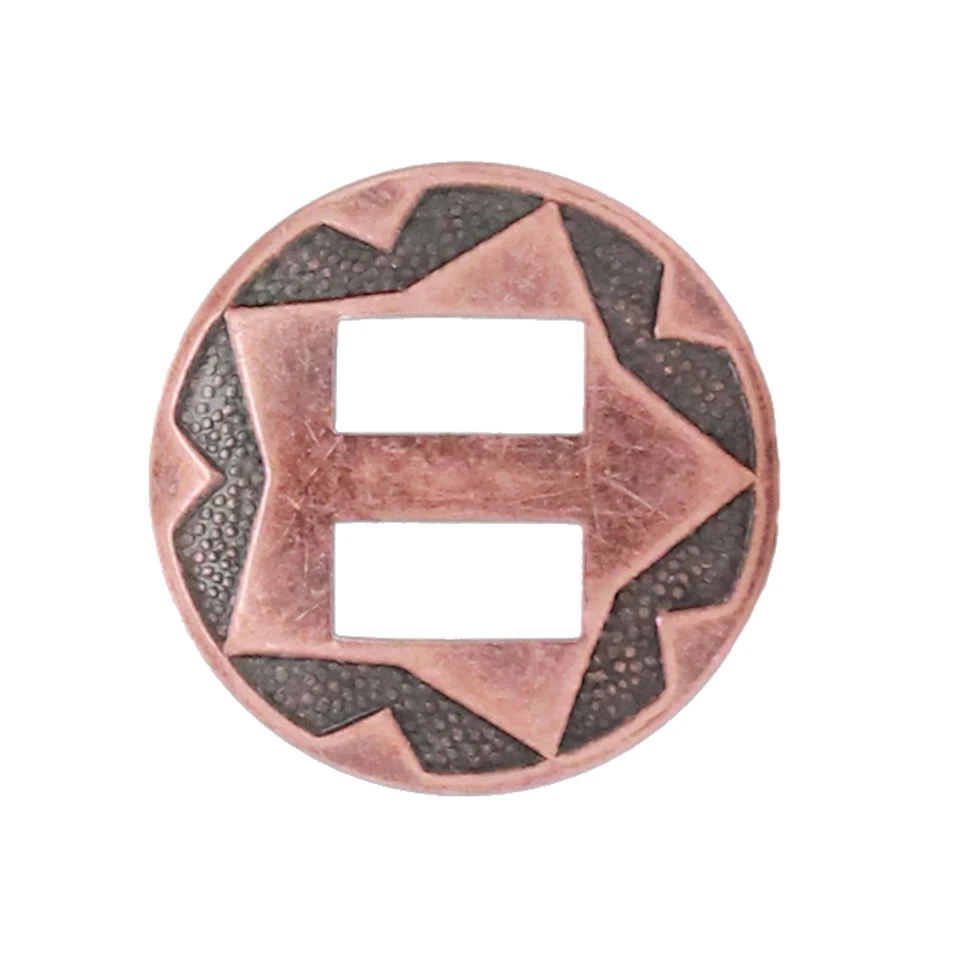 Paquete de 10 estrellas concho ranuradas diseño cobre antiguo 1" 7685-10 Foto 1 de 1