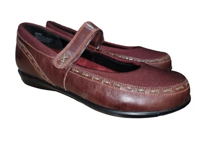Zapatos planos Berries by Aetrex BE38W para mujer Darla granate Mary Jane talla EE. UU. 9,5 W Foto 1 de 4