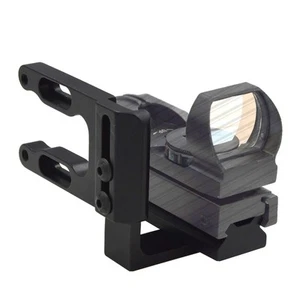 Mini CNC Machined Bow Sight Mount Fit Red Dot Reflex Sight Scope Bracket - Picture 1 of 6