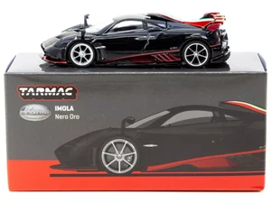 PAGANI IMOLA NERO ORO BLACK 1/64 DIECAST MODEL BY TARMAC WORKS T64G-TL046-BK - Bild 1 von 2