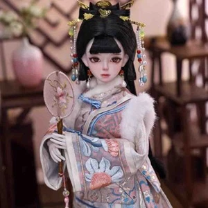 1/4 Harz Kugelgelenk BJD Puppe Handarbeit nacktes Mädchen Geschenk mit Gesicht Make-up Augen Spielzeug - Bild 1 von 8