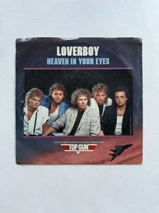 Loverboy - Heaven In Your Eyes Picture Sleeve Single Rock 45 RPM Record TOP GUN - Picture 1 of 3