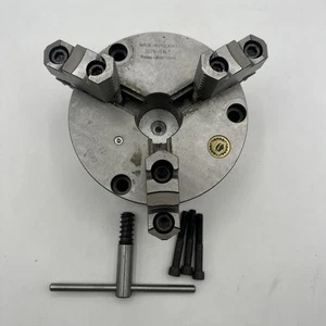 6-1/4" Diameter Bison 3275 3-Jaw Self Centering Lathe Chuck w/ 2-Piece Jaws - Picture 1 of 10