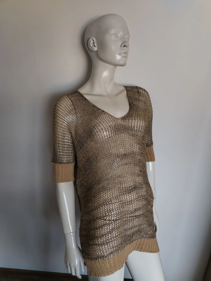 SARAH PACINI сетки вязаный топ блузка один размер - Изображение 1 из 4