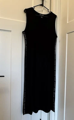 DKNY Women's Sleeveless Maxi Dress Black/White, Size XL EUC - Image 1 of 4