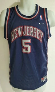 New Jersey Nets Jason Kidd #5 Youth Juniors Size L Nike NBA Swingman Jersey - Picture 1 of 13