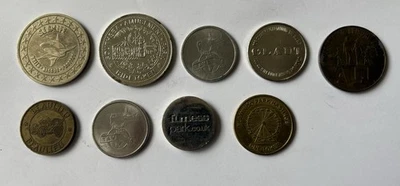 9 - Old Amusement Park Tokens. - Image 1 of 4