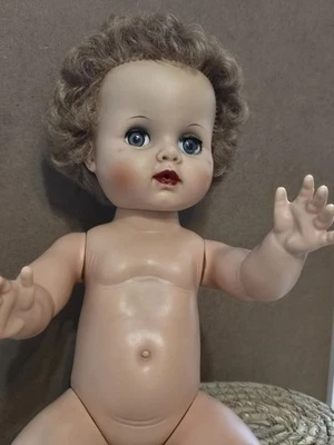 Rare Vintage Uneeda Model 3T Sip And Wet Doll, Eyes Open & Close Jointed Sweetum - Image 1 of 4