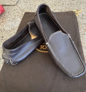 Tod’s Loafers Moccasin Dark Chocolate With Dust Cover Size 41 - Picture 1 of 9