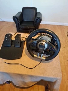 Next-Gen Racing Wheel with Pedals - Ideal for Xbox, PS4, Switch & PC Gaming Fun - Picture 1 of 10