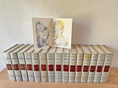 Aragon * l'Oeuvre Poétique * 15 Vol. Complet * Livre Club Diderot 1981 - Photo 1/4
