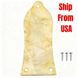 Natürliche gelbe Perle Gitarre Truss Rod Abdeckung 3 Loch passt Epiphone LP Les Paul - Bild 1 von 4