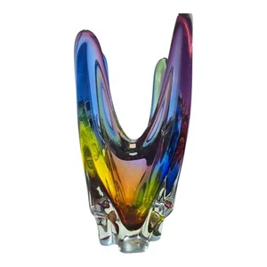 Vaso vintage giapponese in vetro artistico di Murano di Kamei Osaka spedizione prioritaria gratuita - Foto 1 di 6