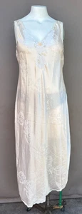 De Colección Christian Dior Camisón Vestido Desnudo Claro M Sin Mangas Encaje Lencería Aberturas - Imagen 1 de 12