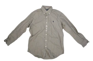 Polo Ralph Lauren Classic Fit Long Sleeve Button Down Casual Shirt Mens Medium - Picture 1 of 8