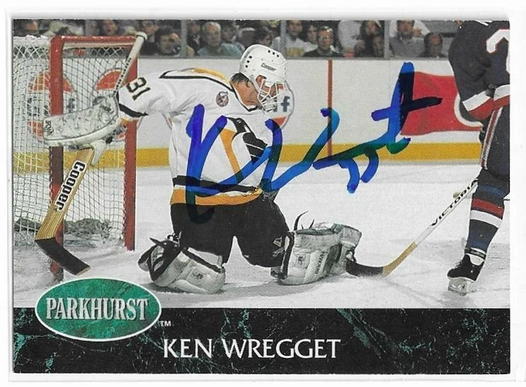 KEN WREGGET Autographed Signed 1992-93 Parkhurst French card Pittsburgh Penguins - Image 1 of 1