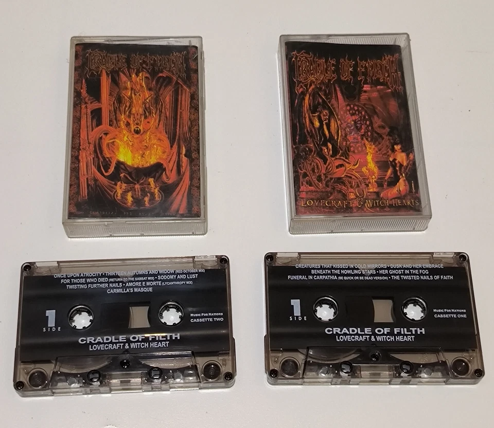 Cradle of Filth - Lovecraft & Witch Hearts 2002 - indonesia 2X tapes ORIGINAL - Image 1 of 4