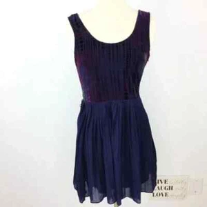 Ark & Co Mini Etuikleid Damen klein blau Polyestermischung U-Ausschnitt Stretch - Bild 1 von 6