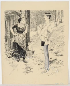 Josef Mukarovský (1851-1921), large drawing for "Meggendorfer Blätter", 1903 (m) - Picture 1 of 6