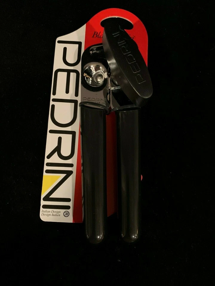  Abridor de latas Pedrini negro y satinado diseño italiano ENVÍO GRATUITO Foto 1 de 1