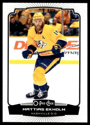 2022-23 O-Pee-Chee #352 Mattias Ekholm Nashville Predators Hockey Card - Image 1 of 2