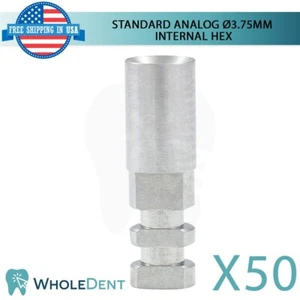 50X Estándar Analógico Ø3,75 mm Titanio Pilar Dental Laboratorio Int Herramienta de Instrumento Hexagonal - Imagen 1 de 5