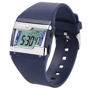 10 ATM Water Resistant Digital Wristwatch for Swimming Diving with Lap Stopwatch - Picture 1 of 10