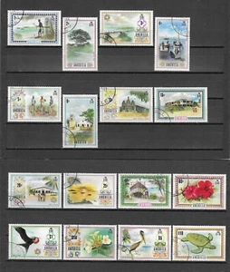 ANGUILA 1972/75 SG 130/144a USADO - Imagen 1 de 1