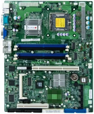 Mainboards Supermicro Pdsmi + Socket 775 DDR2 SATA Pci-X Dual Lan VGA Intel 3000 - Image 1 of 2