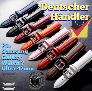 Leder Armband Für Samsung Galaxy Watch 7 Ultra 47mm Sport strap Uhr smart band - Zdjęcie 1 z 17