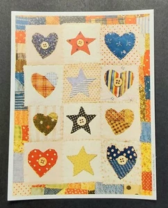 Foglio Adesivo Trapunta Patchwork Hallmark Americana Vintage - Foto 1 di 1