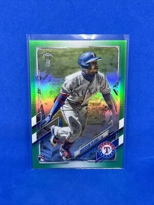 2021 Chrome Ben Baller Edition Green Refractor /99 Anderson Tejeda Rookie RC - Image 1 of 2