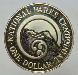NEW ZEALAND - ELIZABETH II- AG/ 1 ONE DOLLAR $ 1987 - Picture 1 of 2