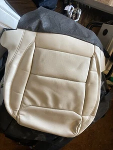Tesla Model S X Front Right Seat Bottom Cream Cover 2021-2023 1608642-05-F - Picture 1 of 4