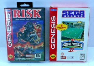 Lot of 2 SEGA SPORTS GENESIS COLLEGE Football National Champ II & Risk ~untested - Picture 1 of 4