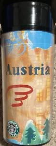 Bicchiere da viaggio Starbucks ThermoServ 12 oz 2001 Austria - Foto 1 di 8