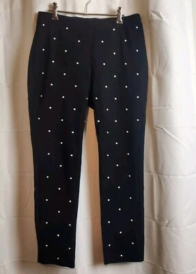 Pantalones ajustados KAREN KANE con adornos de perlas sintéticas talla M Foto 1 de 4
