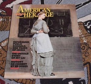 AMERICAN HERITAGE Magazine 1990 Reforming Public Schools, My Lai, Ed Sorel - Picture 1 of 3