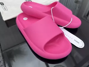 Slippers pink soft size 8 Slides Comfortable - Picture 1 of 8