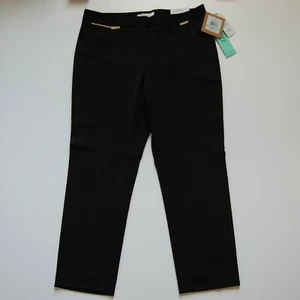 Ellen Tracy pantaloni neri da donna The Modern alla caviglia a vita media, taglia 8P, nuovi con etichette, $79 - Foto 1 di 9
