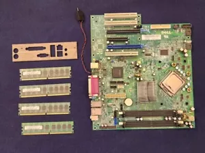 DELL 0TP412 M/B, T3400, Intel Duo Core 3.0GHz, w/ (4) 1G 1Rx8 & I/O Foam - Picture 1 of 9