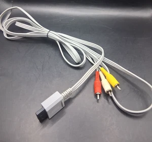 Nintendo Wii OEM Audio Video AV Composite RCA Cable Cord (RVL-009) - Picture 1 of 4
