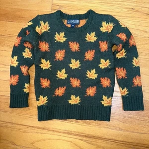 Suéter KJP Niños Kiel James Patrick Niño Pequeño 4T Verde Otoño Hoja de Arce Pullover - Imagen 1 de 8