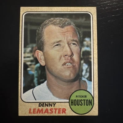 1968 Topps #491 Denny Lemaster in EX Condition Astros - Image 1 of 2