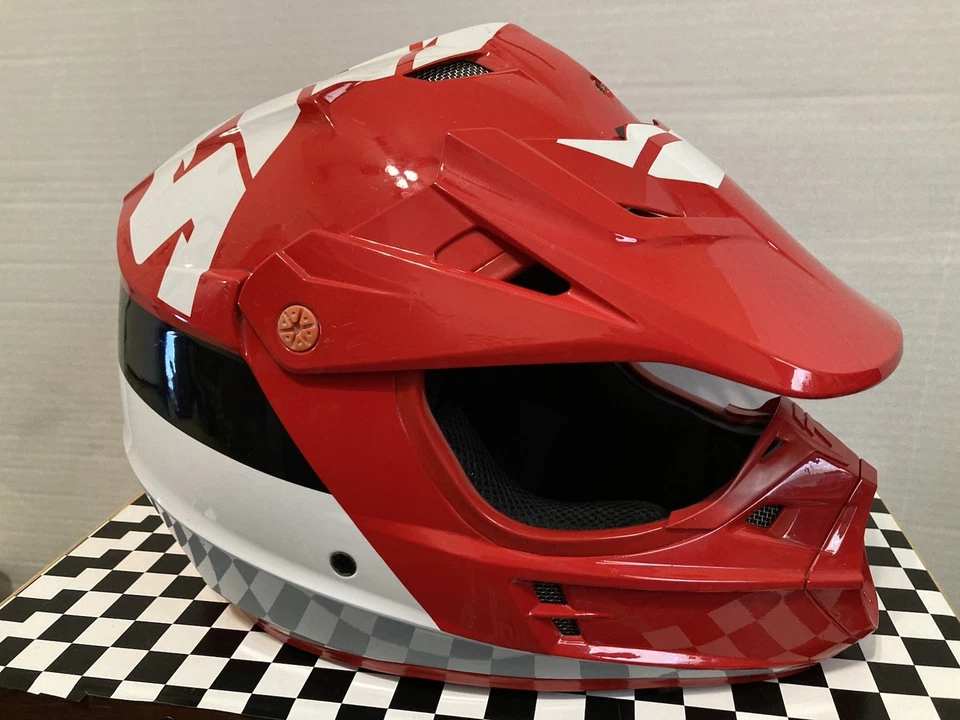 Capacete de motocross Shift MX WHIT3 asfalto adulto XL 61-61cm vermelho/preto/cinza/branco - Imagem 1 de 4