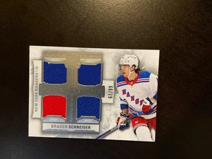 2022-23 Upper Deck The Cup Braden Schneider Foundations Quad Jersey /99 - Picture 1 of 2